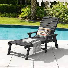 Plastic Outdoor Chaise Lounge Chair