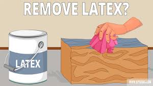 how to remove latex paint from wood