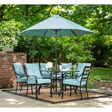 Hanover Lavallette Black Steel 7 Piece