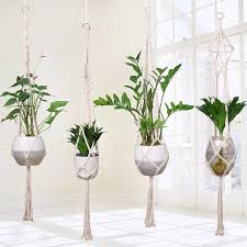 4pcs macrame plant hanger handmade