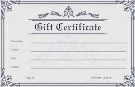 Printable Gift Certificates Inspirational T Certificate Template