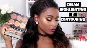 how to cream contour highlight with