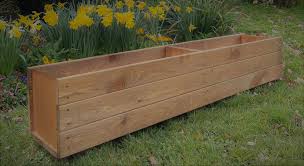 Wooden Garden Planter Trough Container