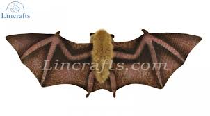 soft toy orange nectar bat by hansa