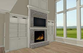design a great room fireplace wall with