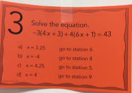 g solving multi step equations maze