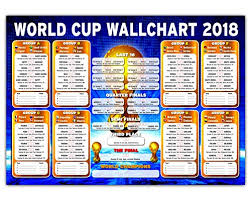 Russia Tournament Wallchart 2018 High Quality A2 A1 Wall Chart To Track The Results A2