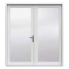 Jeld Wen F 4500 72 In X 80 In White Left Hand Outswing Primed Fiberglass French Patio Door Kit With Impact Glass