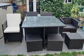 Rattan Garden Furniture Set Table 4