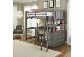 Shop for loft beds with desks in loft beds. Ne Kids Lake House Twin Loft Bed With Desk And Chest Belfort Furniture Loft Beds