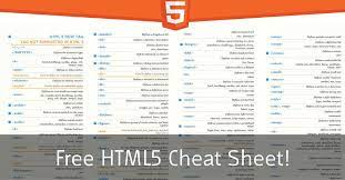 free html5 cheat sheet the free