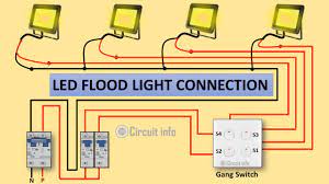 led flood light connection diagram