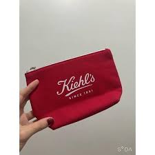 kiehl s canvas red makeup pouch women
