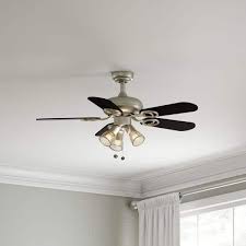 Led Indoor Brushed Steel Ceiling Fan