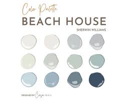 Beach House Paint Color Palette Sherwin