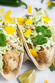 fish tacos with cilantro lime slaw