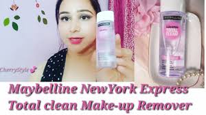 maybelline express total clean make up