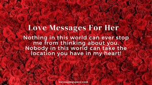 300 romantic cute love messages for her