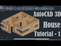 Autocad 3d House Modeling Tutorial 1