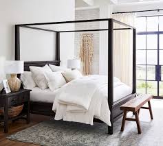 Farmhouse Canopy Bed Wooden Beds