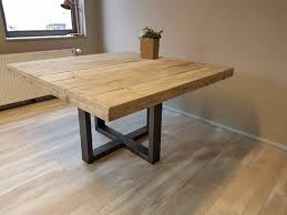 mesa de madeira rustica, mesas de centro rustica, mesa de demolição,. Mesa De Jantar Madeira Quadrada Com Pes De Ferro No Elo7 Benoarte Cc0aa9