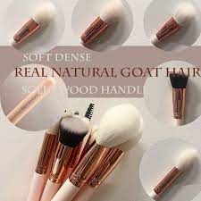 deluxe makeup brushes natural goat hair