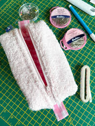 diy towelling makeup bag how to make