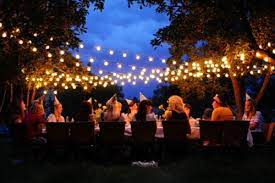 outdoor party lighting