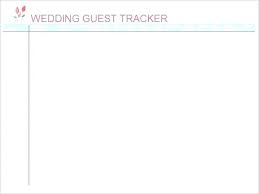 Wedding Guest Spreadsheet Template Wedding Guest List Spreadsheet
