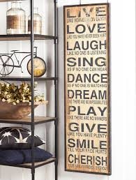large vertical inspirational wall sign