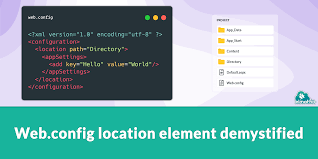 web config location element demystified