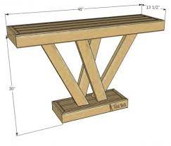 2x4 Console Table Her Tool Belt