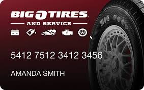 big o tires and service credit card