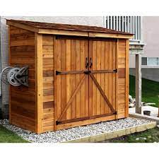 double door storage shed