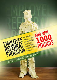 Employee Referral Program Poster Good Employee Make Money