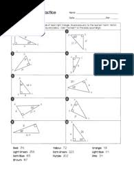 Learn about special right triangles with free interactive flashcards. Coloring Activity Triangles Pdf Color Elementary Geometry