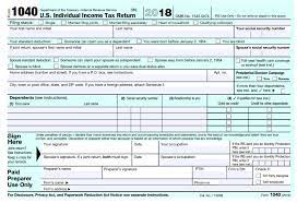 filing the new 2018 form 1040