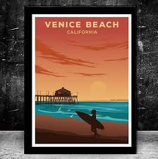 Venice Beach California Wall Art
