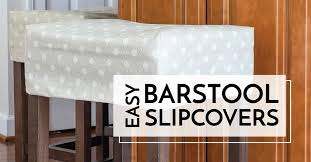 Easy Diy Barstool Slipcovers The