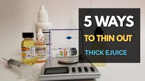 5 ways to make e juice thinner
