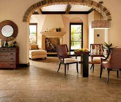 tile rustic farmhouse living room