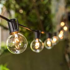 Outdoor String Lights 25ft Globe Patio