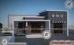 Single Story Flat Roof House Plans