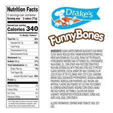 drakes funny bones snack cakes 10