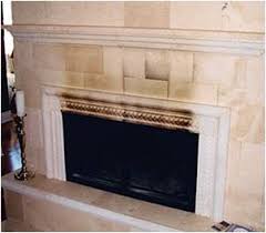 a marble fireplace surround