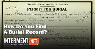 how do you find burial records