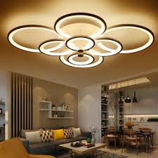 Bright Led Chandelier Round Ceiling