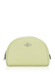coach c9984 dome cosmetic case pale lime