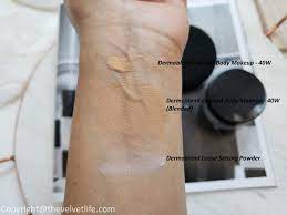 dermablend leg and body makeup review