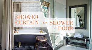 Shower Curtain Or Shower Door Kitchen